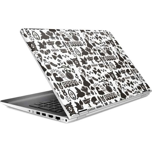 Disney Alice in Wonderland (animated) Silhouette Pattern HP Pavilion Skin
